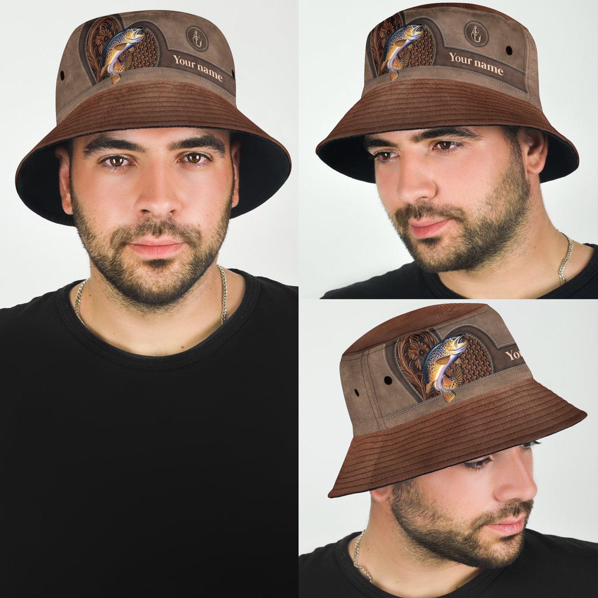 Personalized Fishing Bucket Hat - HANDFLOOR