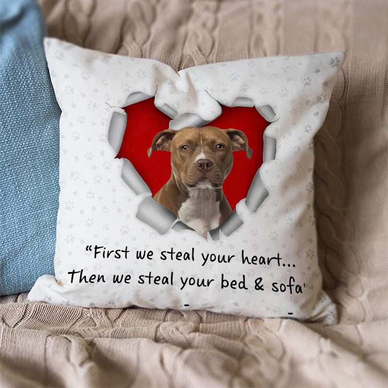 Pit Bull Steal Your Heart Pillowcase