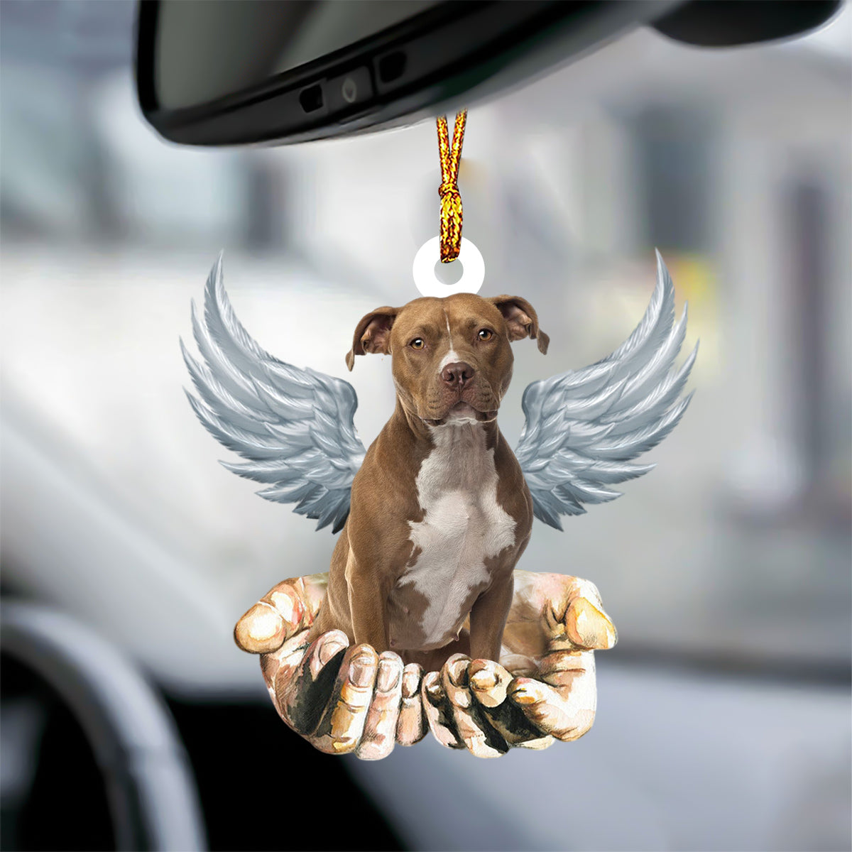 Pit Bull Angel Dog Memorial Ornament