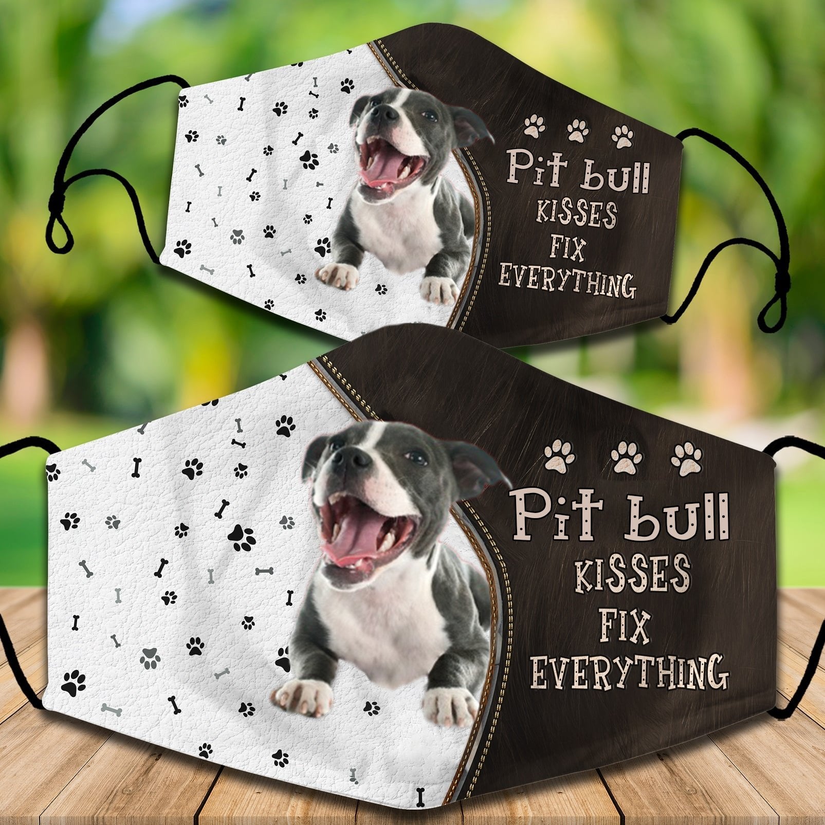 Pit bull3 Kisses Fix Everything Veil