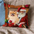 Pomeranian With Santa Pillowcase