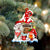 Poodle-2 With Mushroom House Christmas Ornament