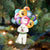 Poodle 2 With Balloons Christmas Ornament