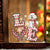 Poodle 2 LOVE Reindeer Christmas Sticker