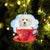 Poodle On The Cup Christmas Ornament