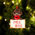 Poodle Free Kiss Christmas Ornament