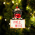 Pug Free Kiss Christmas Ornament