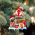 Pug-2 With Mushroom House Christmas Ornament