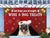Pug Wine & Dog Treats Christmas Doormat