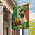 Pug Hello Patrick Day Home Garden Flag