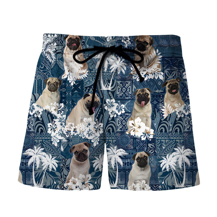 Pug Hawaiian Shorts