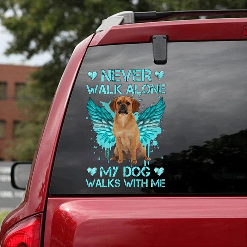 Puggle 3 Walks With Me Sticker