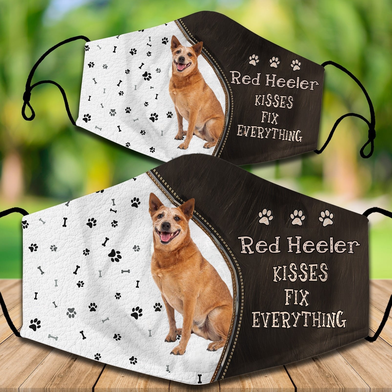 Red Heeler Kisses Fix Everything Veil