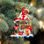 Rottweiler With Mushroom House Christmas Ornament