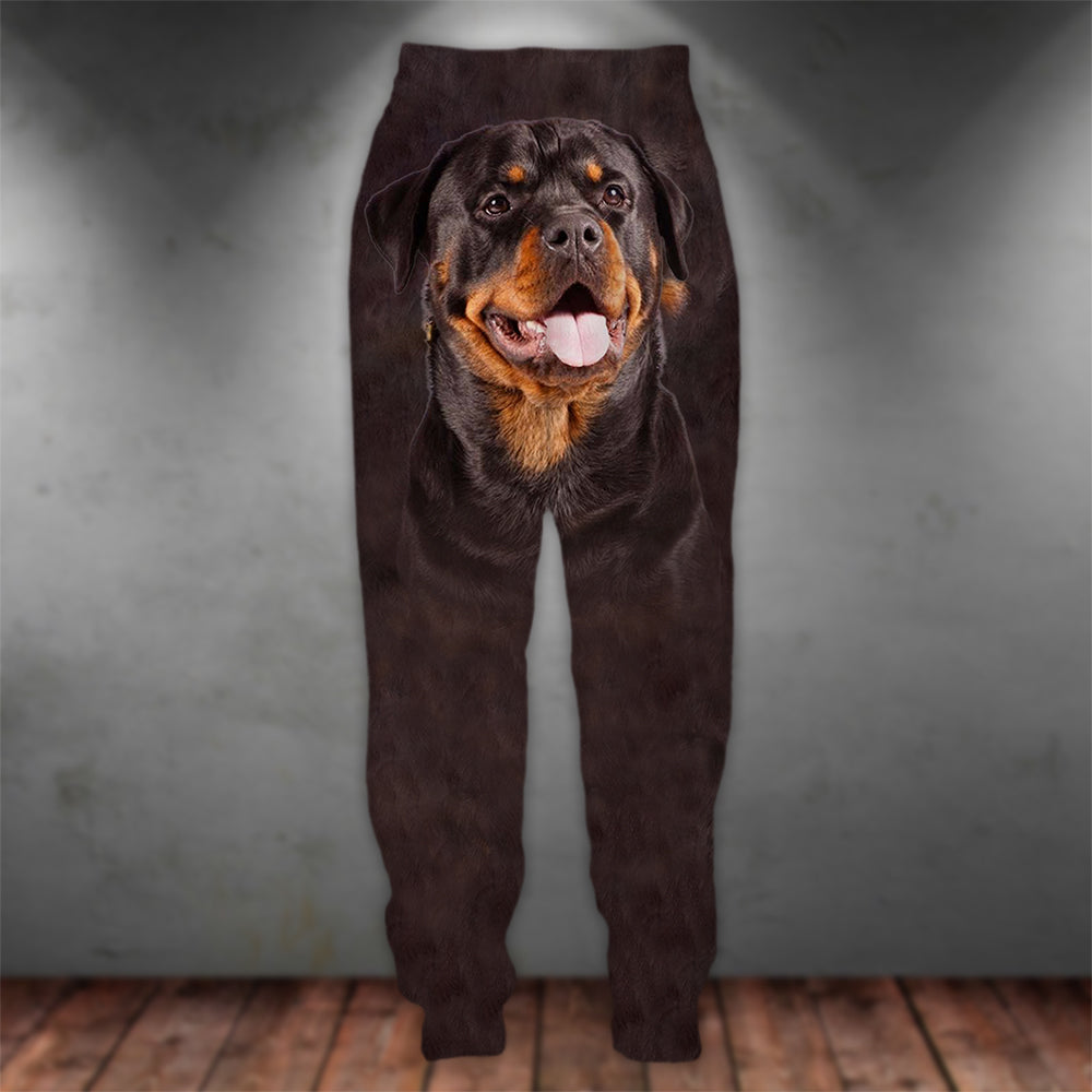 Rottweiler 3D Graphic Casual Pants Animals Dog