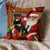 Rottweiler With Santa Pillowcase