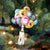 Saluki With Balloons Christmas Ornament