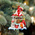Saluki With Mushroom House Christmas Ornament