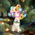 Samoyed With Balloons Christmas Ornament