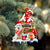 Samoyed With Mushroom House Christmas Ornament
