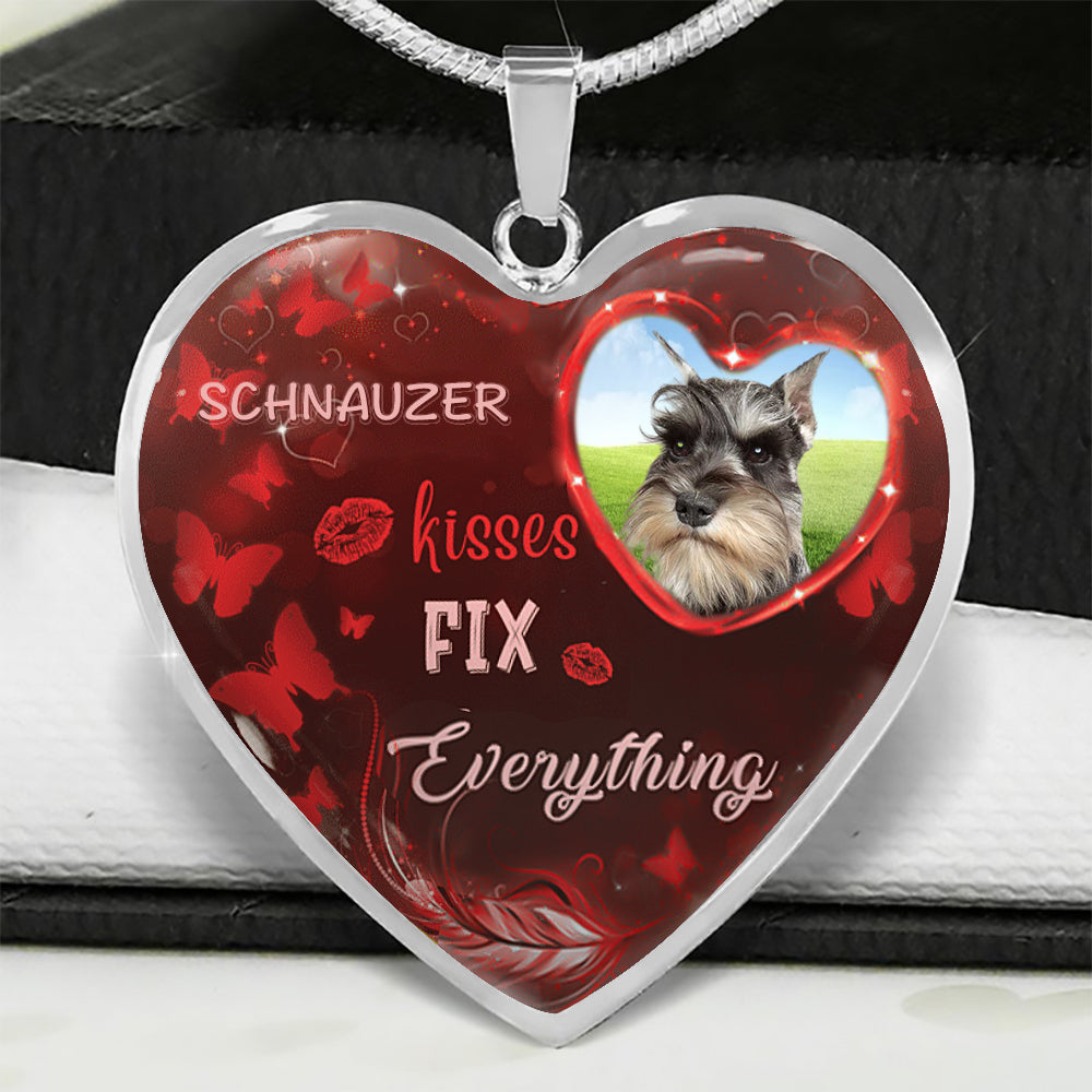 Schnauzer Kisses Fix Everything Necklace