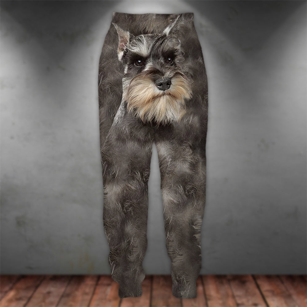 Schnauzer 3D Graphic Casual Pants Animals Dog