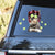Schnauzer With Hair Curler Funny Sticker