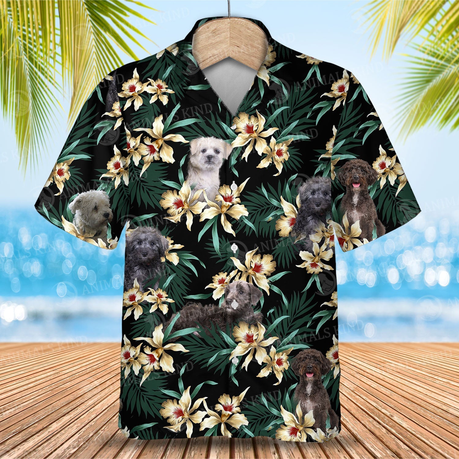 Schnoodle Flower Hawaiian Shirt