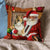 Scotch Collie With Santa Pillowcase