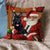 Scottish Terrier With Santa Pillowcase