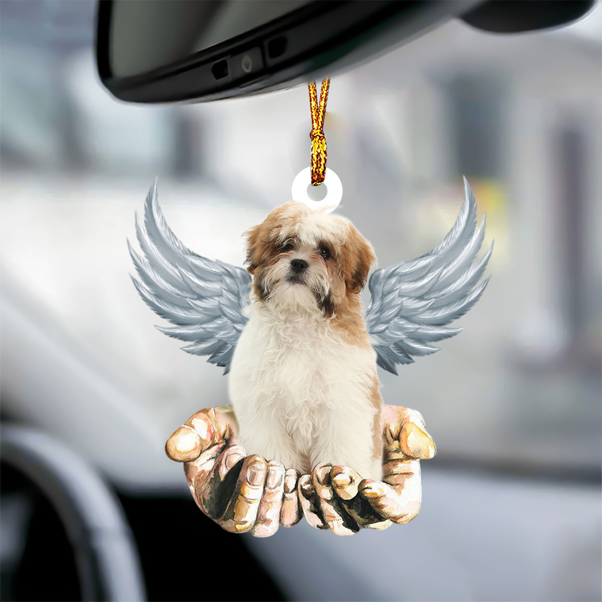 Shih Tzu Angel Dog Memorial Ornament