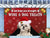 Shih Tzu Wine & Dog Treats Christmas Doormat