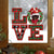 Love Spanish Water Dog Christmas Sticker