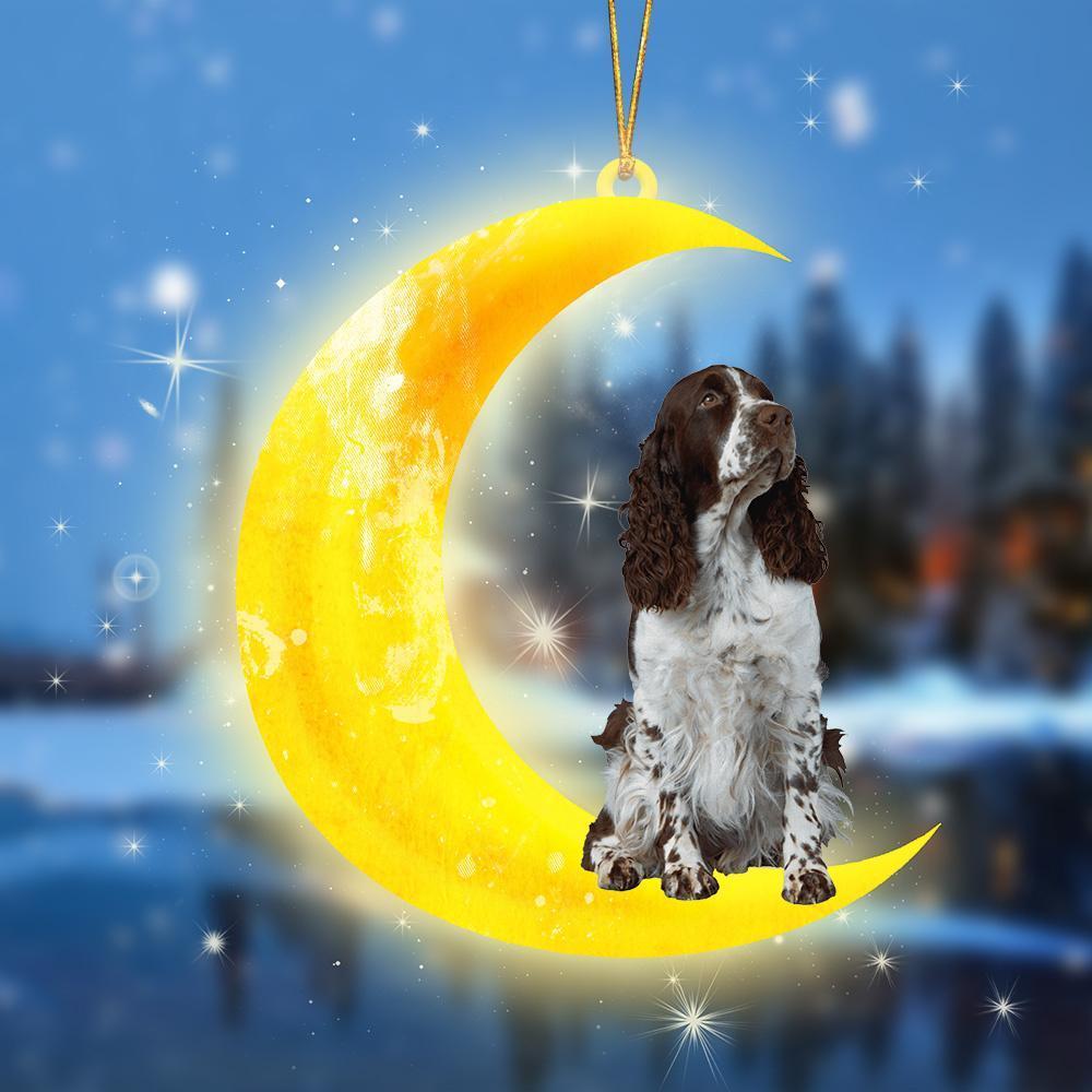 Springer Spaniel Moon double-sided decoration