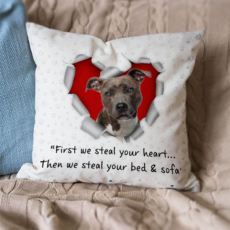 Staffordshire Bull Terrier Steal Your Heart Pillowcase