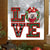 Love Standard Poodle Christmas Sticker