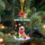 Tibetan Spaniel Christmas Ornament