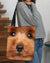 Toy Poodle Face Cloth Tote Bag