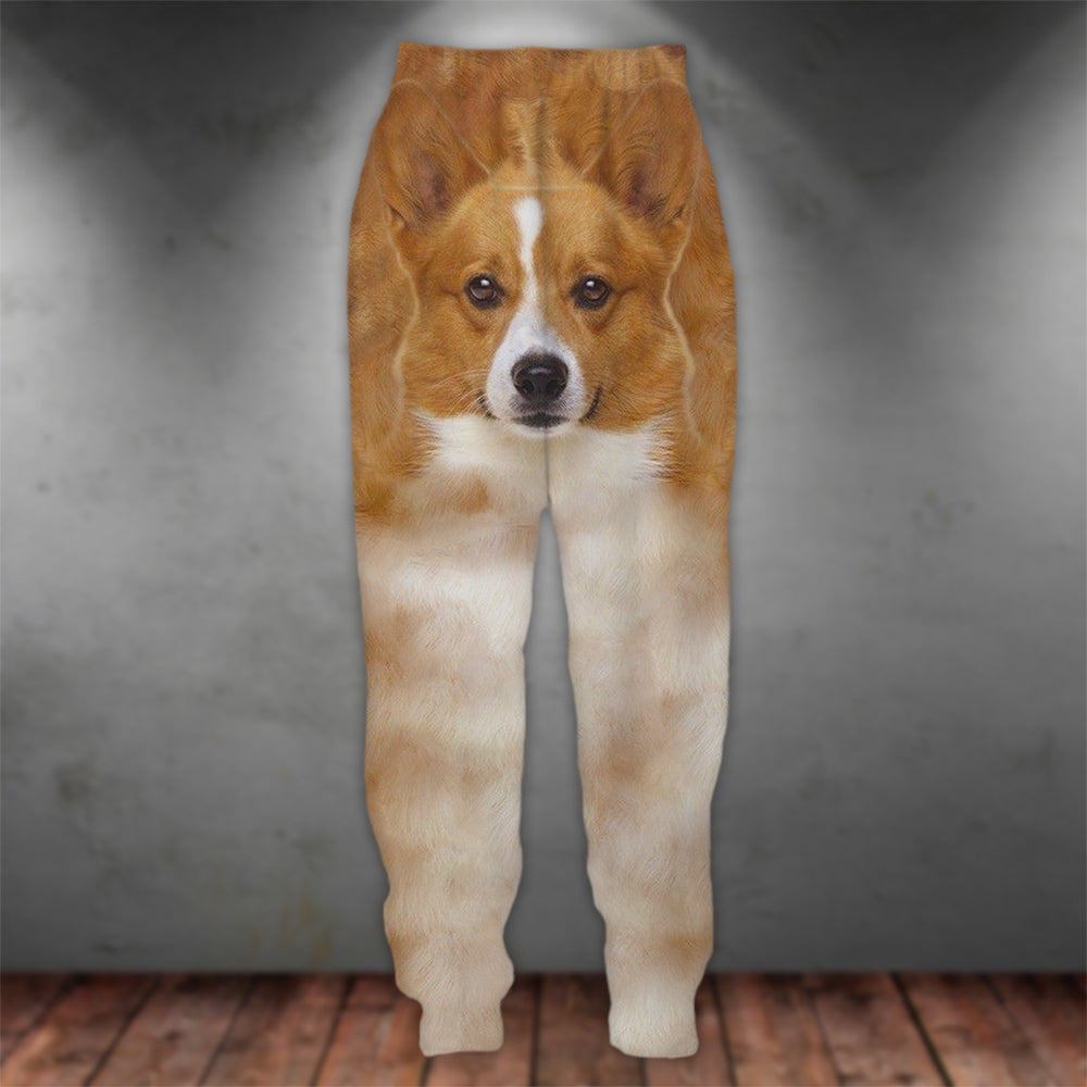 Welsh Corgi 3D Graphic Casual Pants Animals Dog