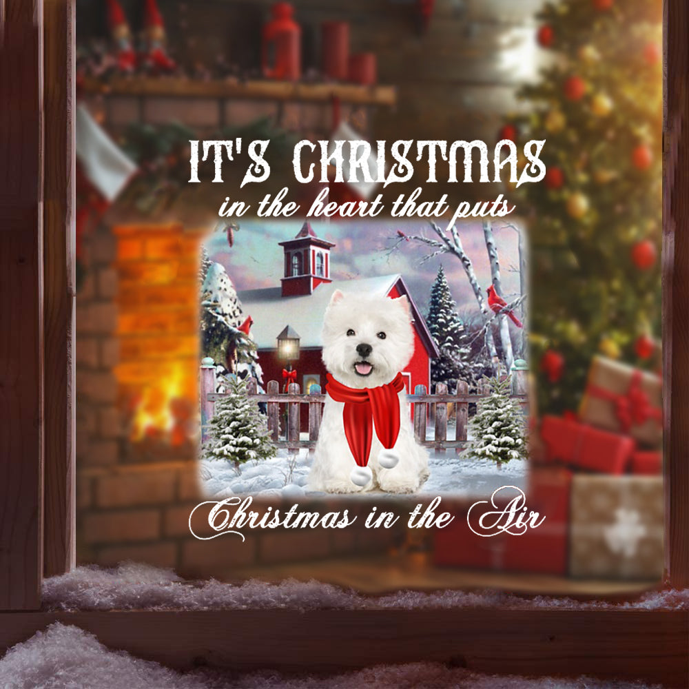West-Highland-White-Terrier It's Christmas Sticker