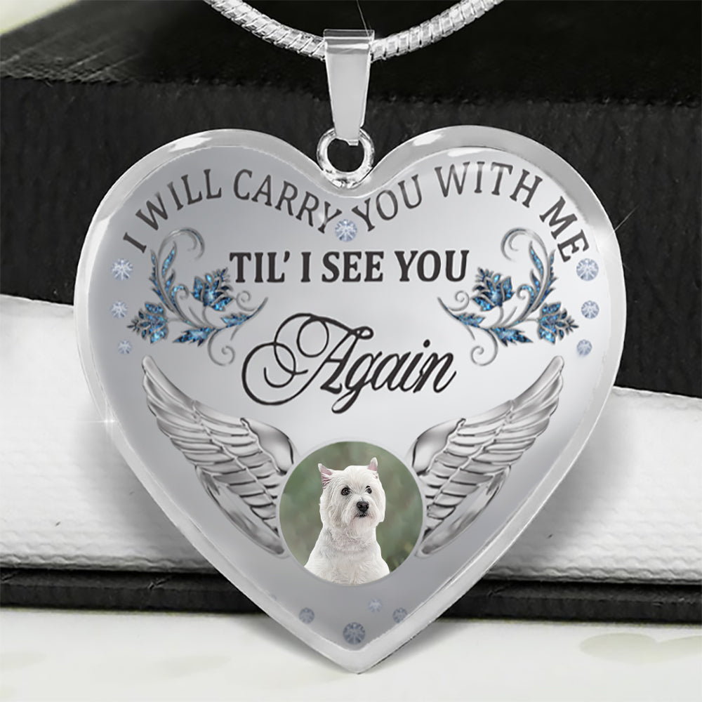 West Highland White Terrier Carry You With Me Memorial Necklace