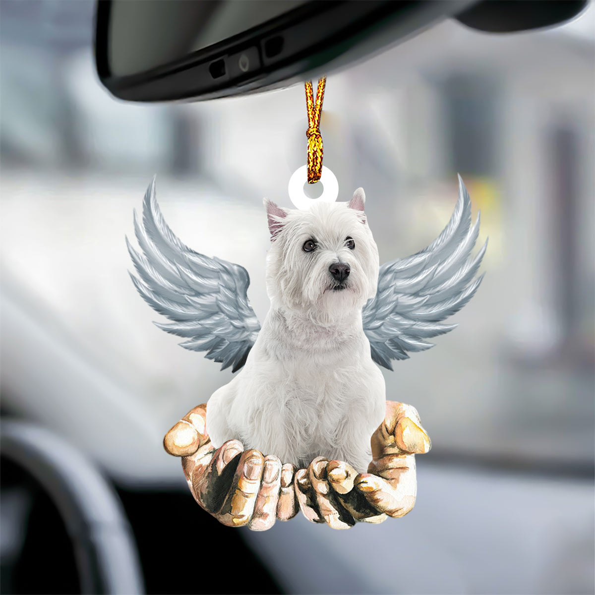 West Highland White Terrier Angel Dog Memorial Ornament