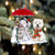 West Highland White Terrier With Snowman Christmas Ornament
