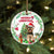 Yorkshire-Terrier Tree Merry Christmas Ornament (porcelain)