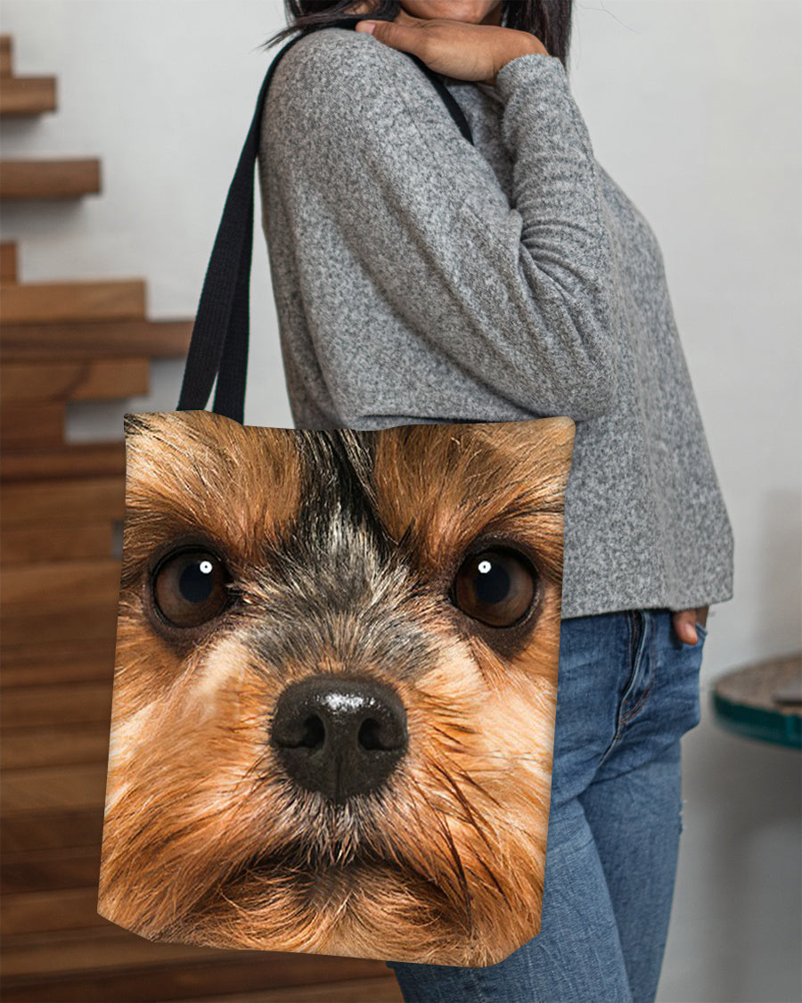 Yorkshire Terrier 4 Face Cloth Tote Bag