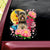 Yorkshire Terrier Flower And Moon Sticker