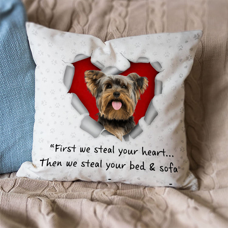 Yorkshire Terrier Steal Your Heart Pillowcase