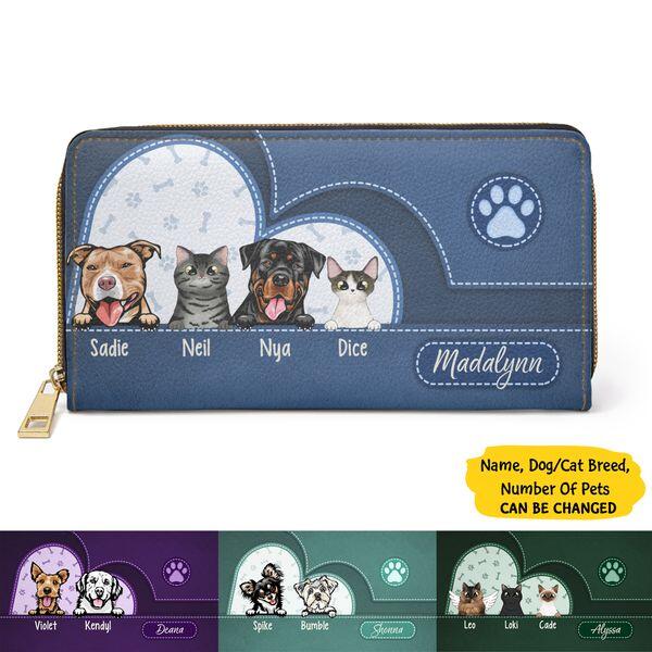 Dog Mom Cat Mom Purse - Personalized Wallet For Dog Owners, Cat Owners