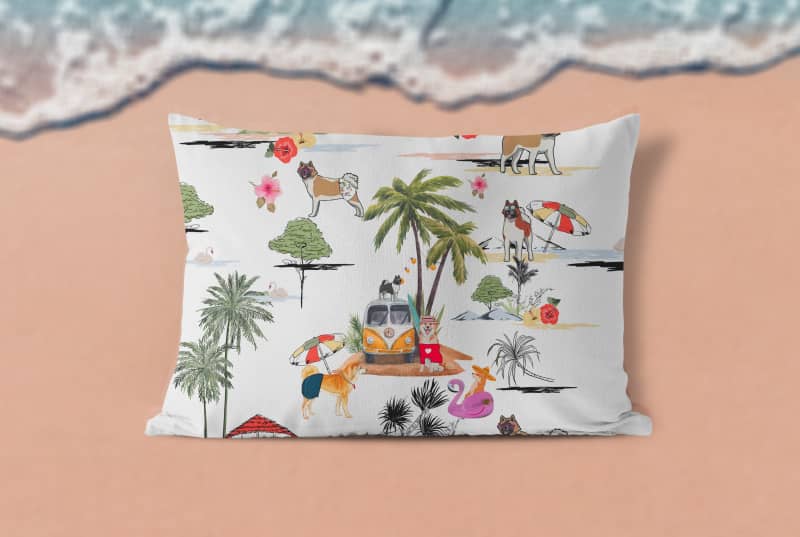 AKITA Beach Pillowcase - Pillow Case