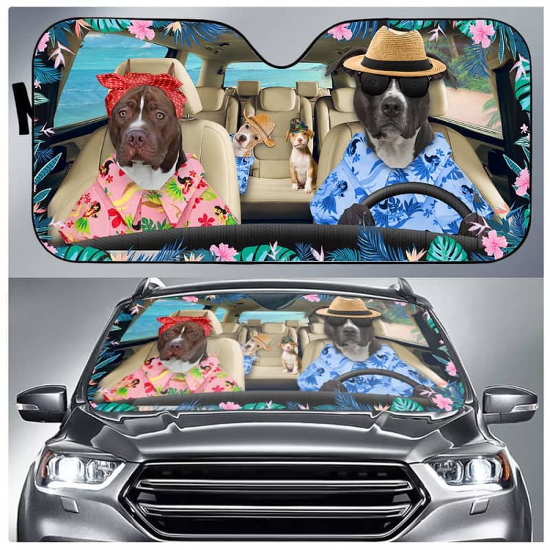 American Pitbull Terrier Summer Sun Shade